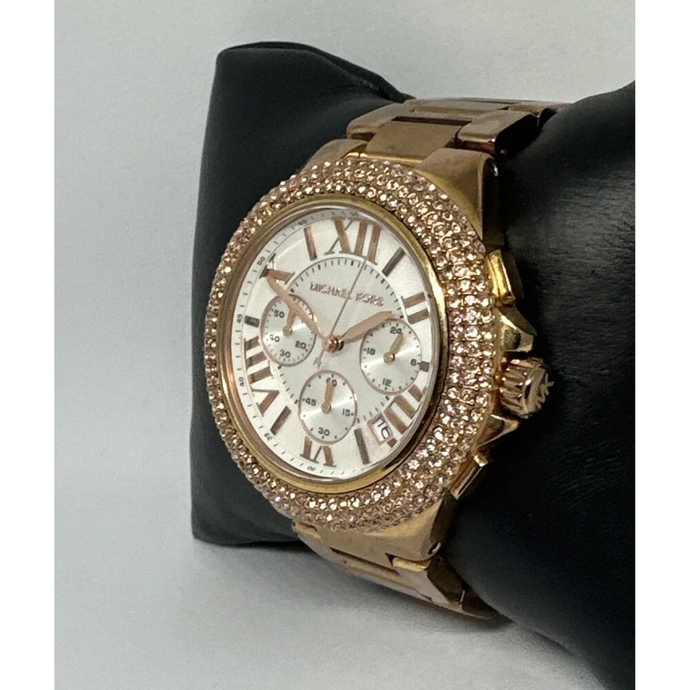 Michael Kors Camille MK5636 Womens Stainless Steel Analog Dial Wristwatch HME651